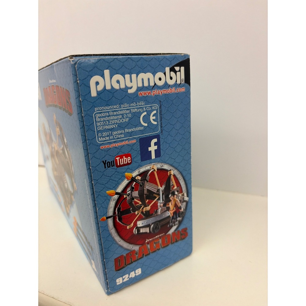 Playmobil Dragons 9249 Eret with Four Shot Ballista 55pc Set New Sealed - Picture 6 of 6